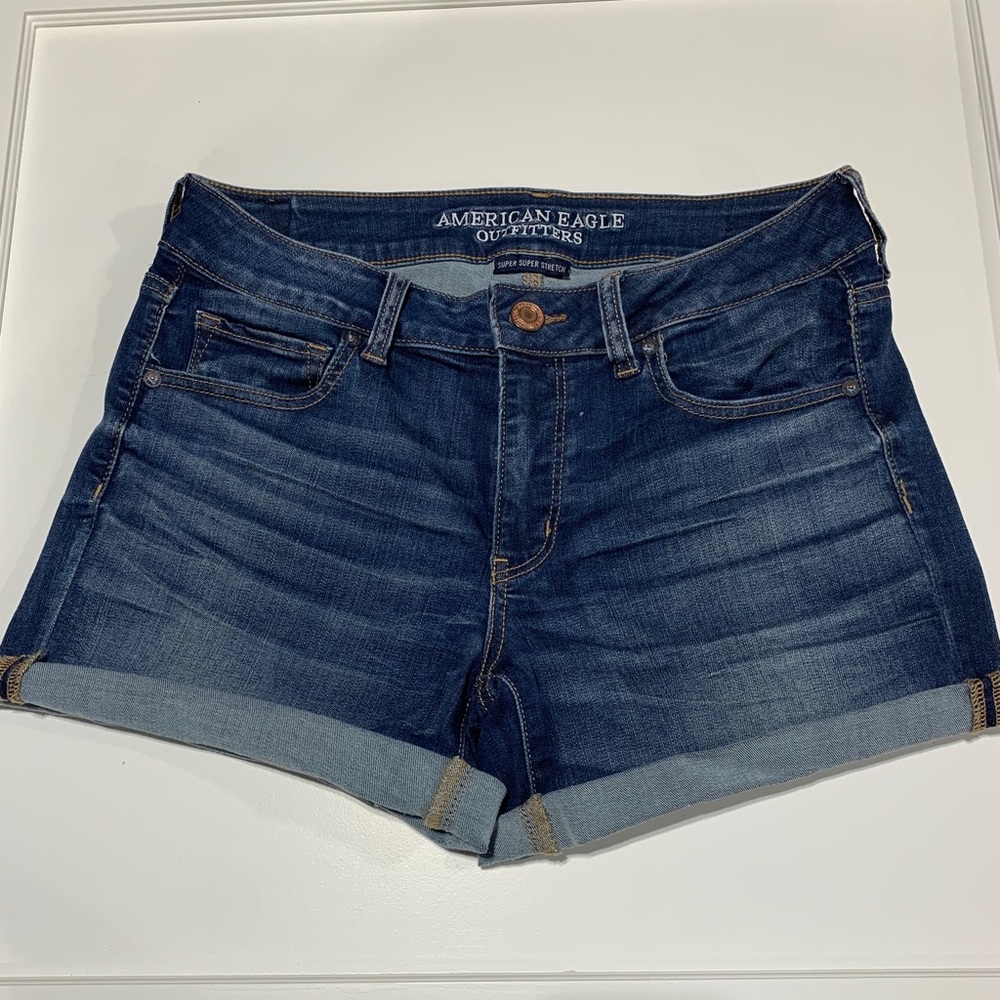 American Eagle Outfitters Dark Blue Jean Shorts